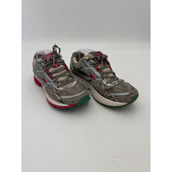 Brooks Adrenaline GTS 14 Women’s Running Shoes – Gray/Silver/Red - Picture 1 of 10